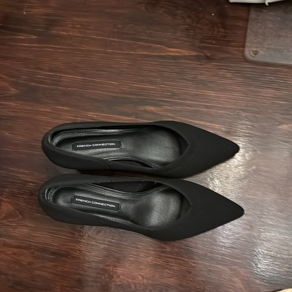 French connection brand new black heel 1 inch heel shoes size 8 women’s - Picture 2 of 5